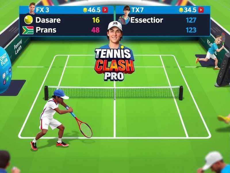 Tennis Clash Pro Tournament Game Banner
